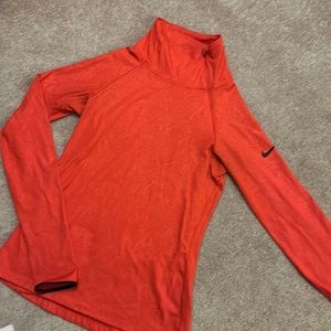 Nike Pro Dri-Fit Turtleneck Running Zip Up. Snakeskin Red. Woman’s size small